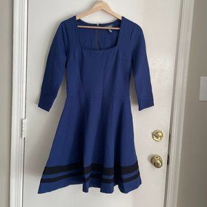 Modcloth Blue Office Dress, Women's Medium